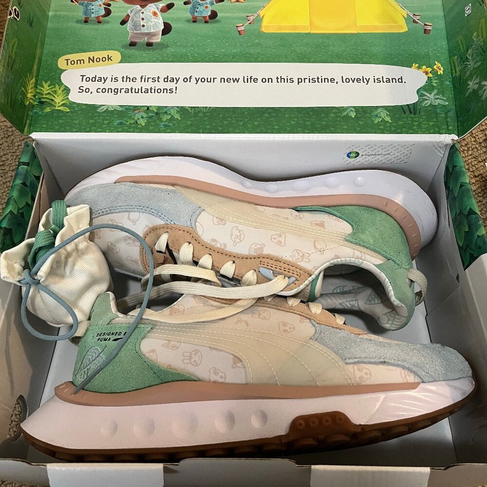 Puma Animal Crossing Shoes *gently used* Juniors size 6.5 / women's 8